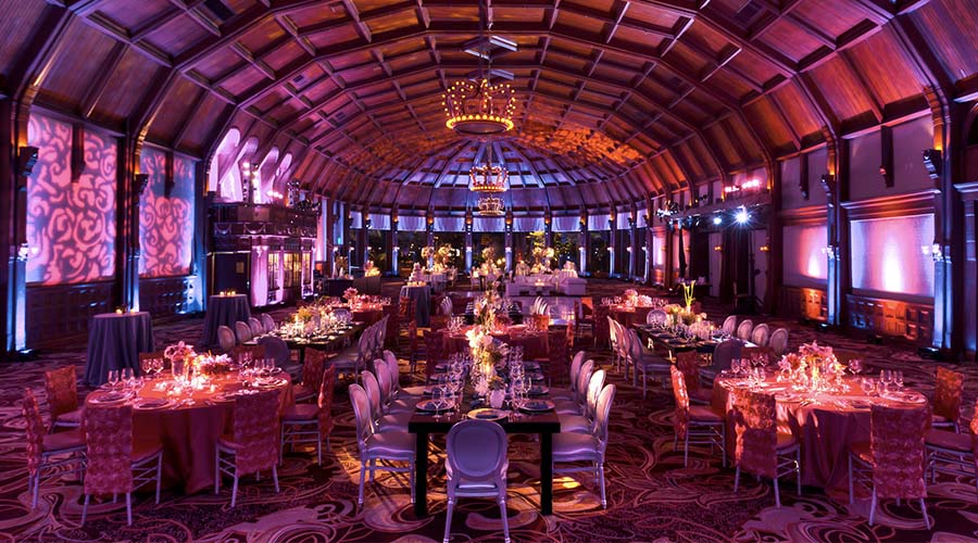 colorful presentation room