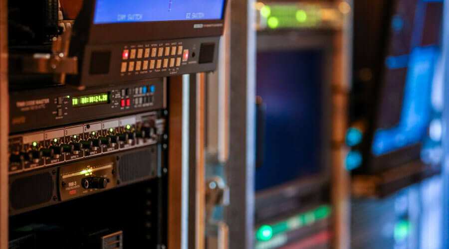 close up of recording equipment